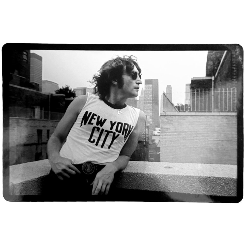 John Lennon - Leaning Sticker - Black/Grey